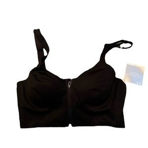 Victoria’s Secret VS Knockout Sports Bra Medium Support Zipper 34C NWT Zip New